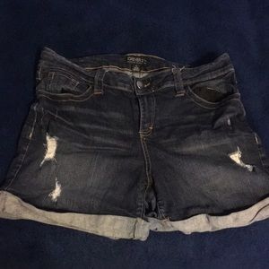 Distressed Jean Shorts